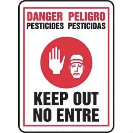 Accuform BILINGUAL DANGER Safety Sign SBMCAW004VS SBMCAW004VS